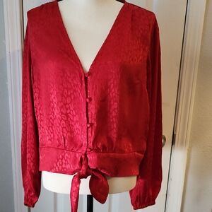 Michael Kors Elegant Red Women's Top